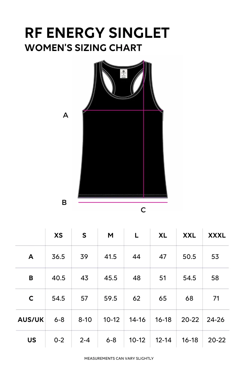 Energy Racerback Singlet - Black