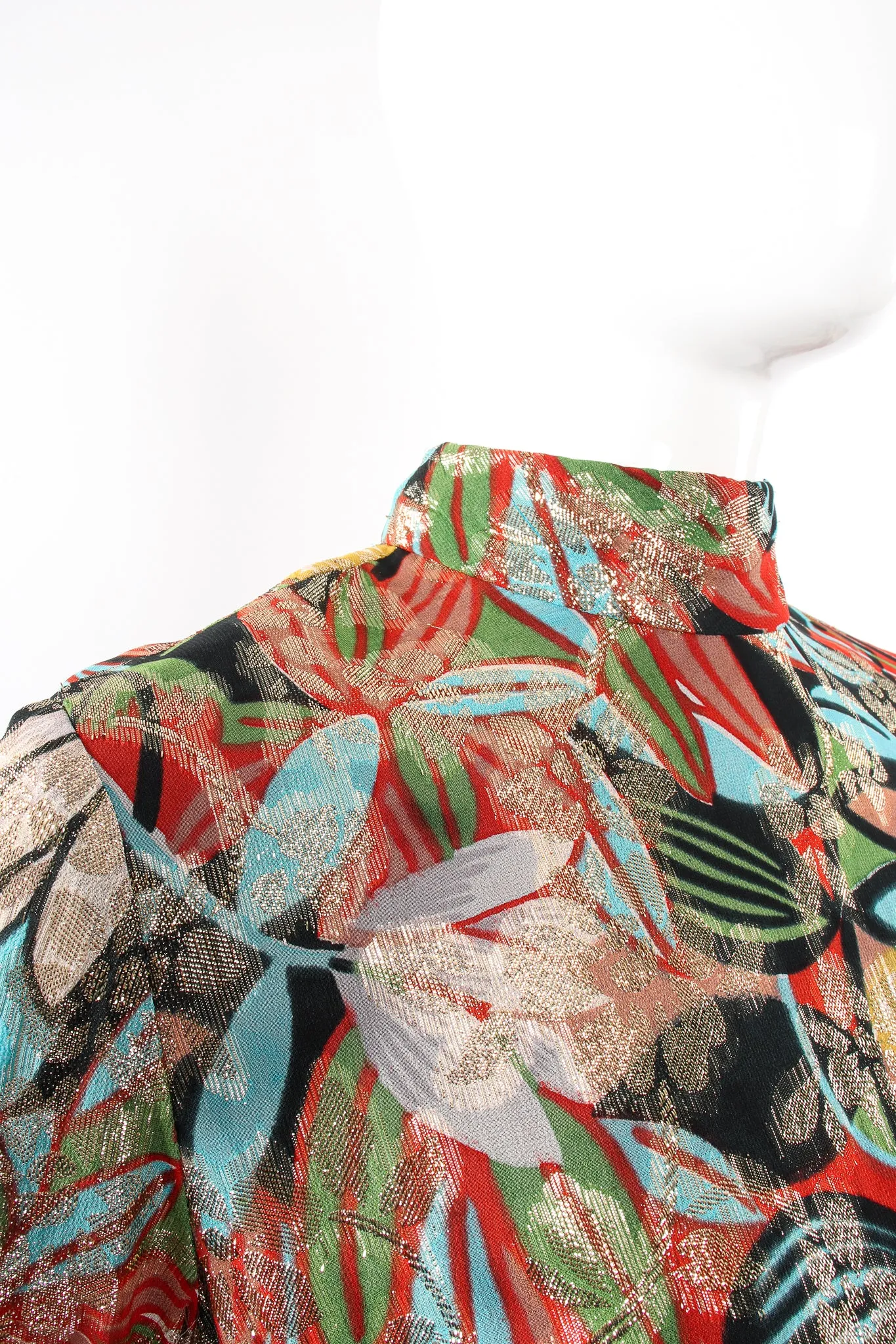 Floral Brocade Shift Gown