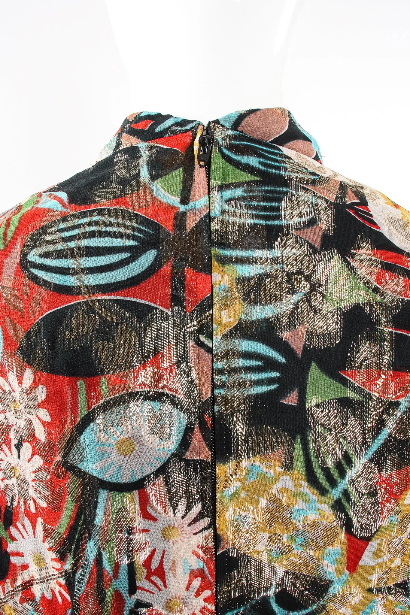 Floral Brocade Shift Gown