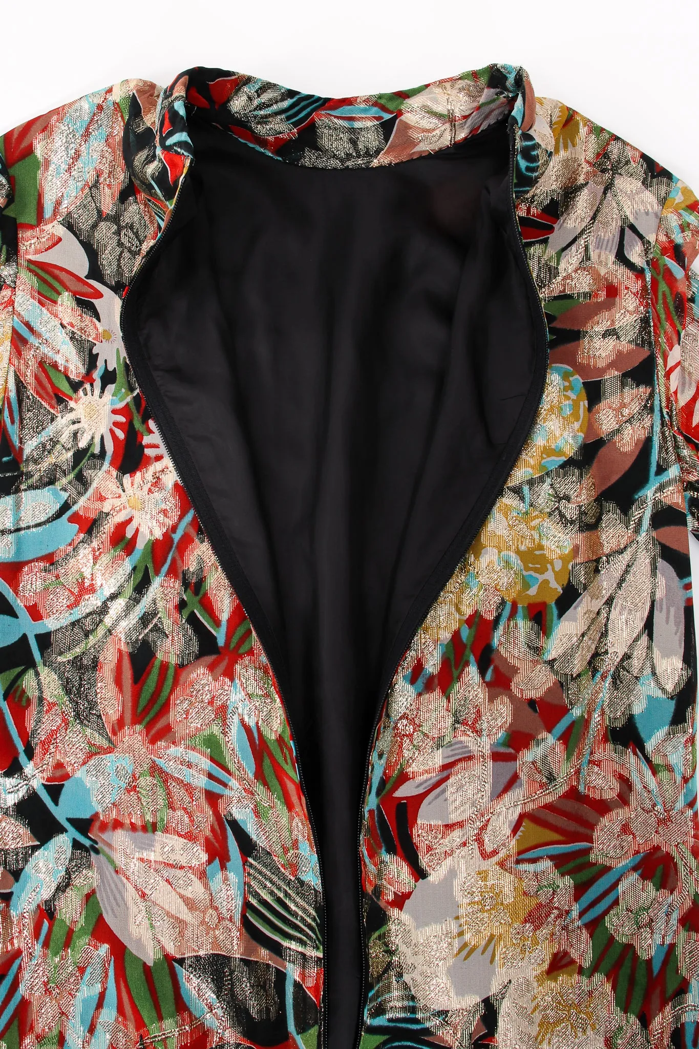 Floral Brocade Shift Gown