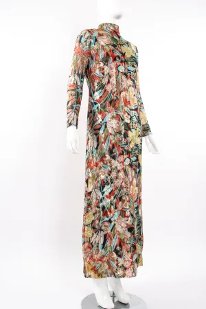 Floral Brocade Shift Gown