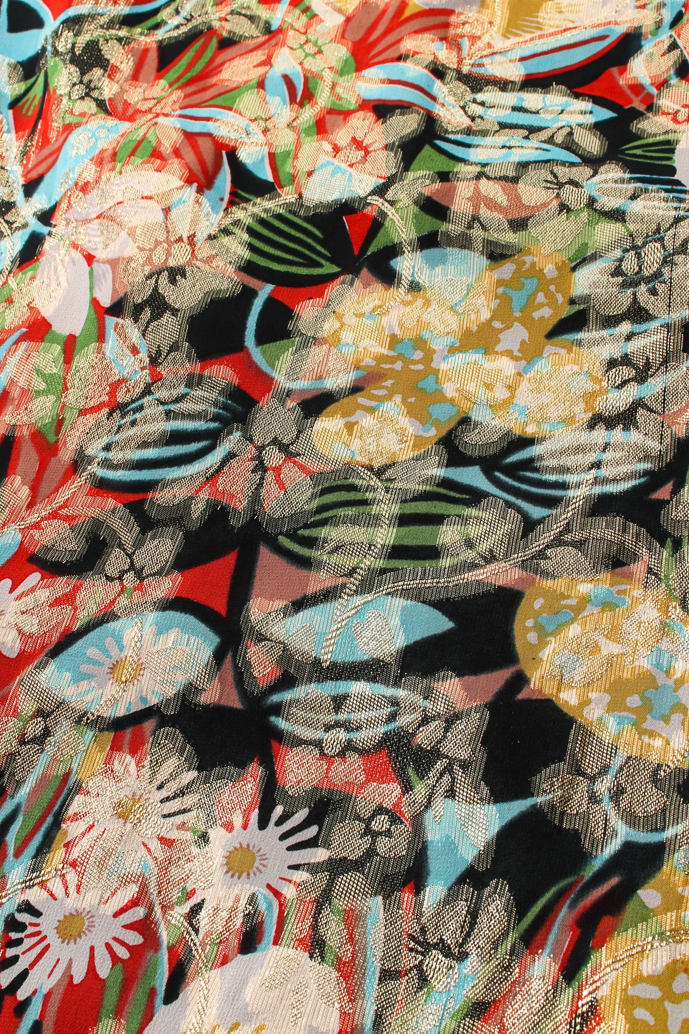 Floral Brocade Shift Gown