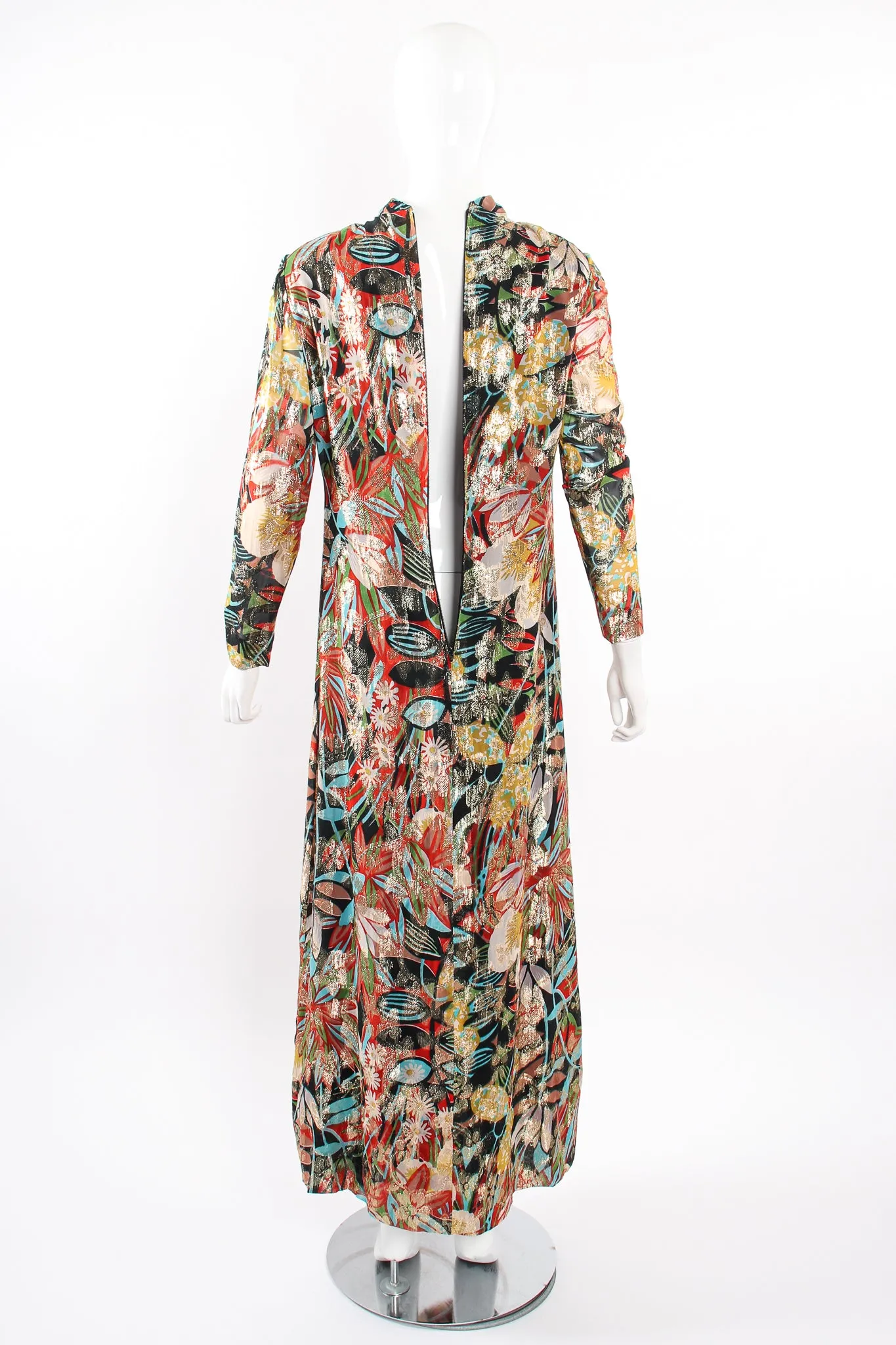 Floral Brocade Shift Gown