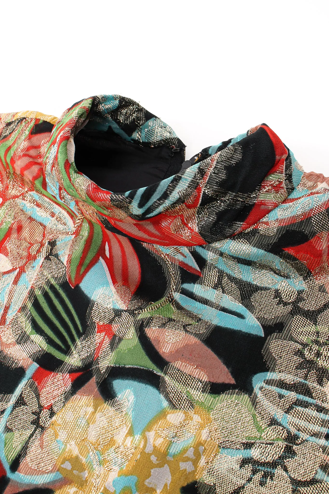 Floral Brocade Shift Gown