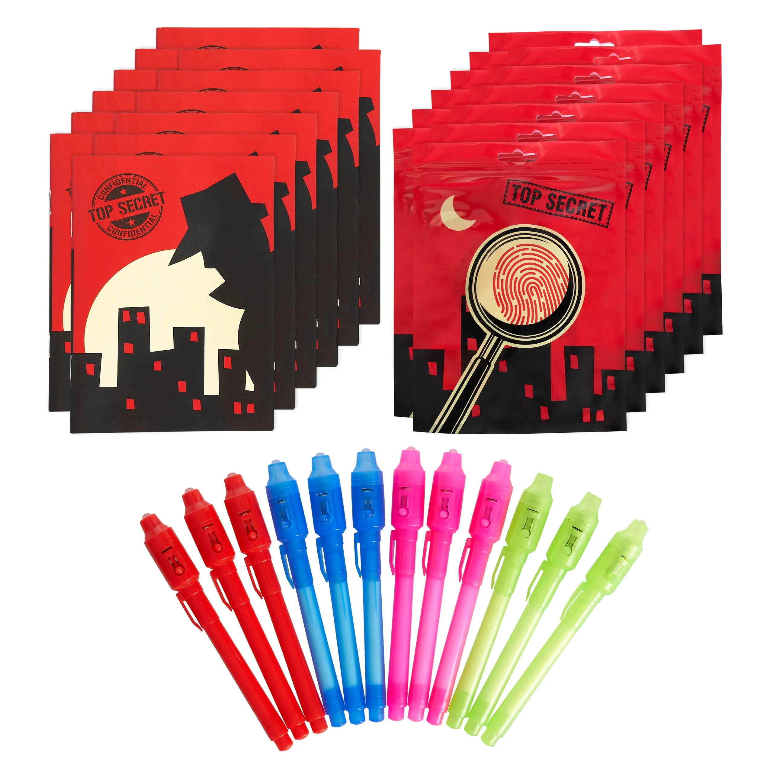Invisible Ink Note Pads with UV Pen Lamps