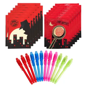 Invisible Ink Note Pads with UV Pen Lamps