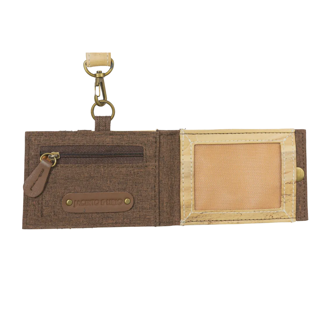 Jacinto and Lirio Kaibigan II ID Vegan Leather Wallet Horizontal Orientation