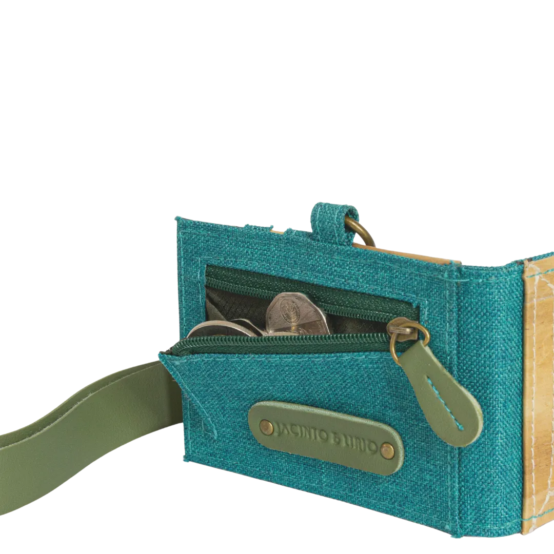 Jacinto and Lirio Kaibigan II ID Vegan Leather Wallet Horizontal Orientation