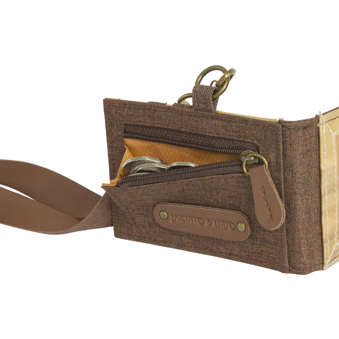 Jacinto and Lirio Kaibigan II ID Vegan Leather Wallet Horizontal Orientation