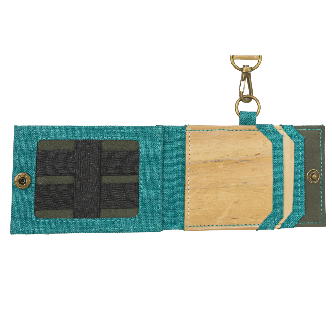 Jacinto and Lirio Kaibigan II ID Vegan Leather Wallet Horizontal Orientation
