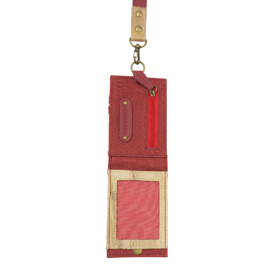 Jacinto and Lirio Kaibigan II ID Vegan Leather Wallet Vertical Orientation