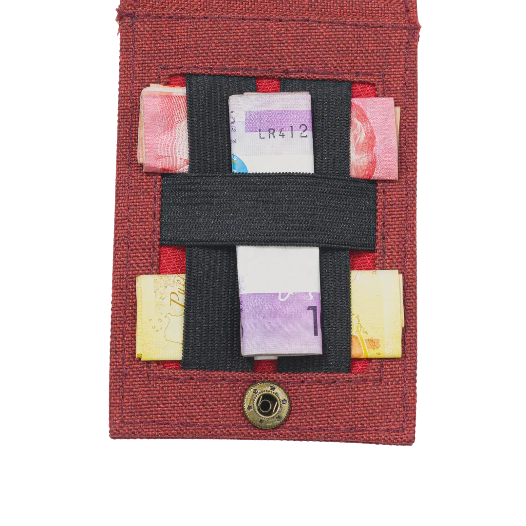 Jacinto and Lirio Kaibigan II ID Vegan Leather Wallet Vertical Orientation