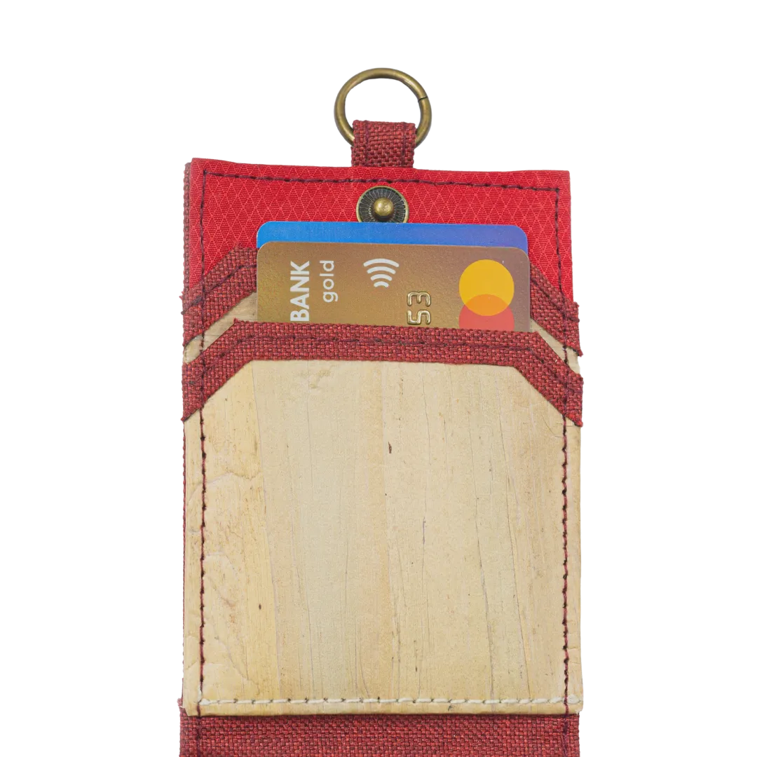 Jacinto and Lirio Kaibigan II ID Vegan Leather Wallet Vertical Orientation
