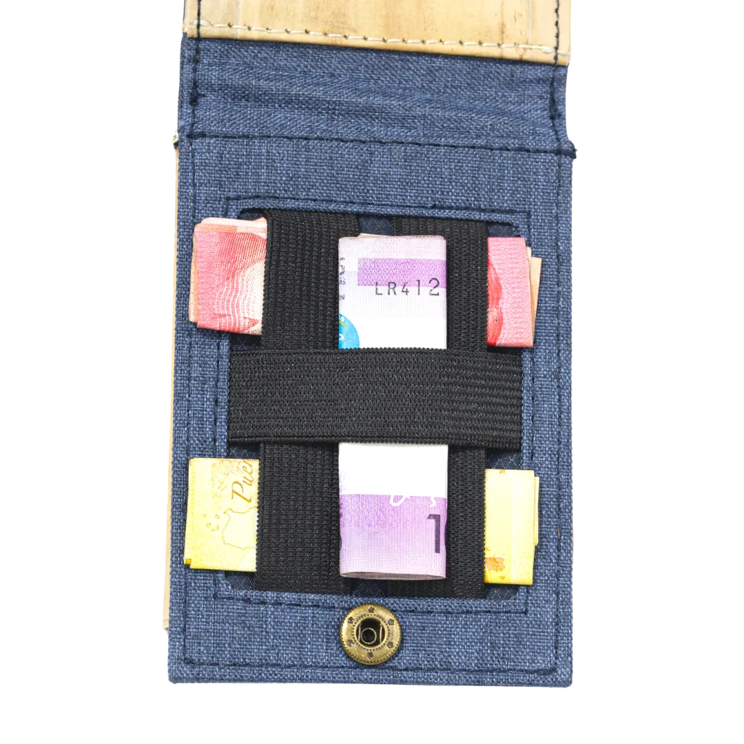 Jacinto and Lirio Kaibigan II ID Vegan Leather Wallet Vertical Orientation