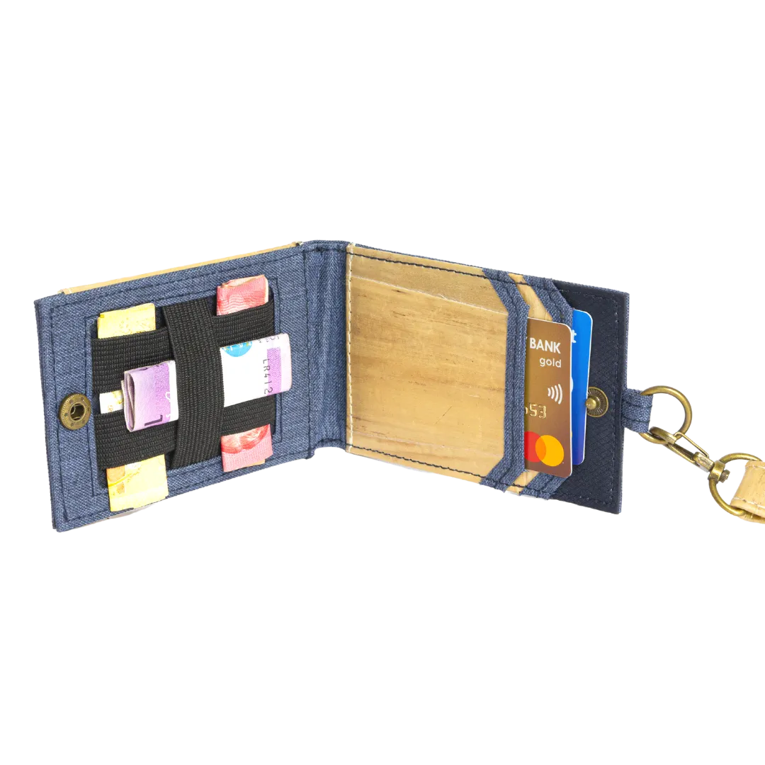 Jacinto and Lirio Kaibigan II ID Vegan Leather Wallet Vertical Orientation