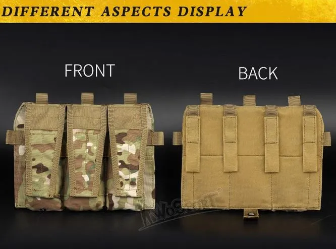 JPC vest 2.0 front accessory package 5.56 triple package - OD