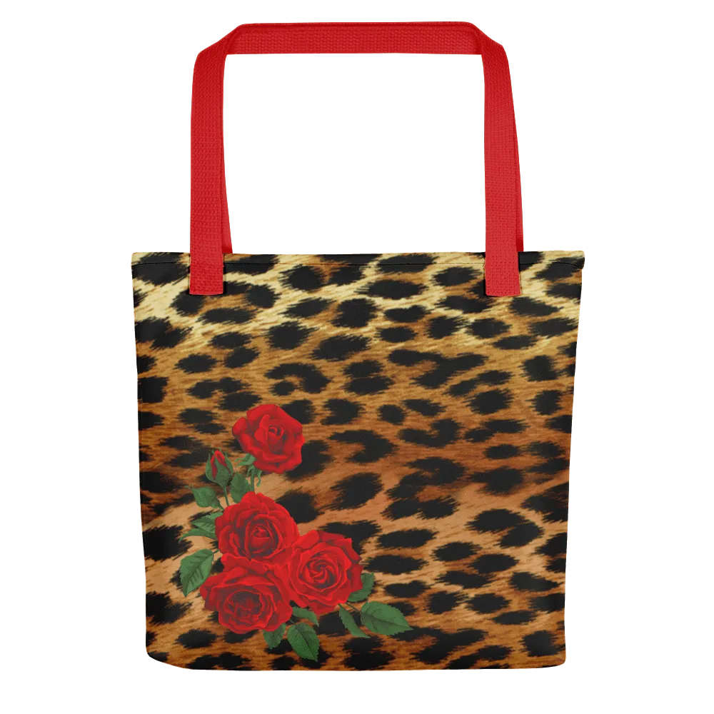 Leopard and Roses Tote