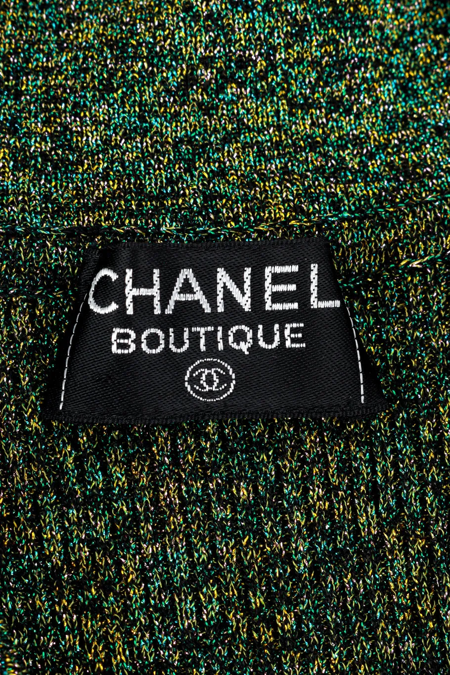Lurex Knit Polo Top