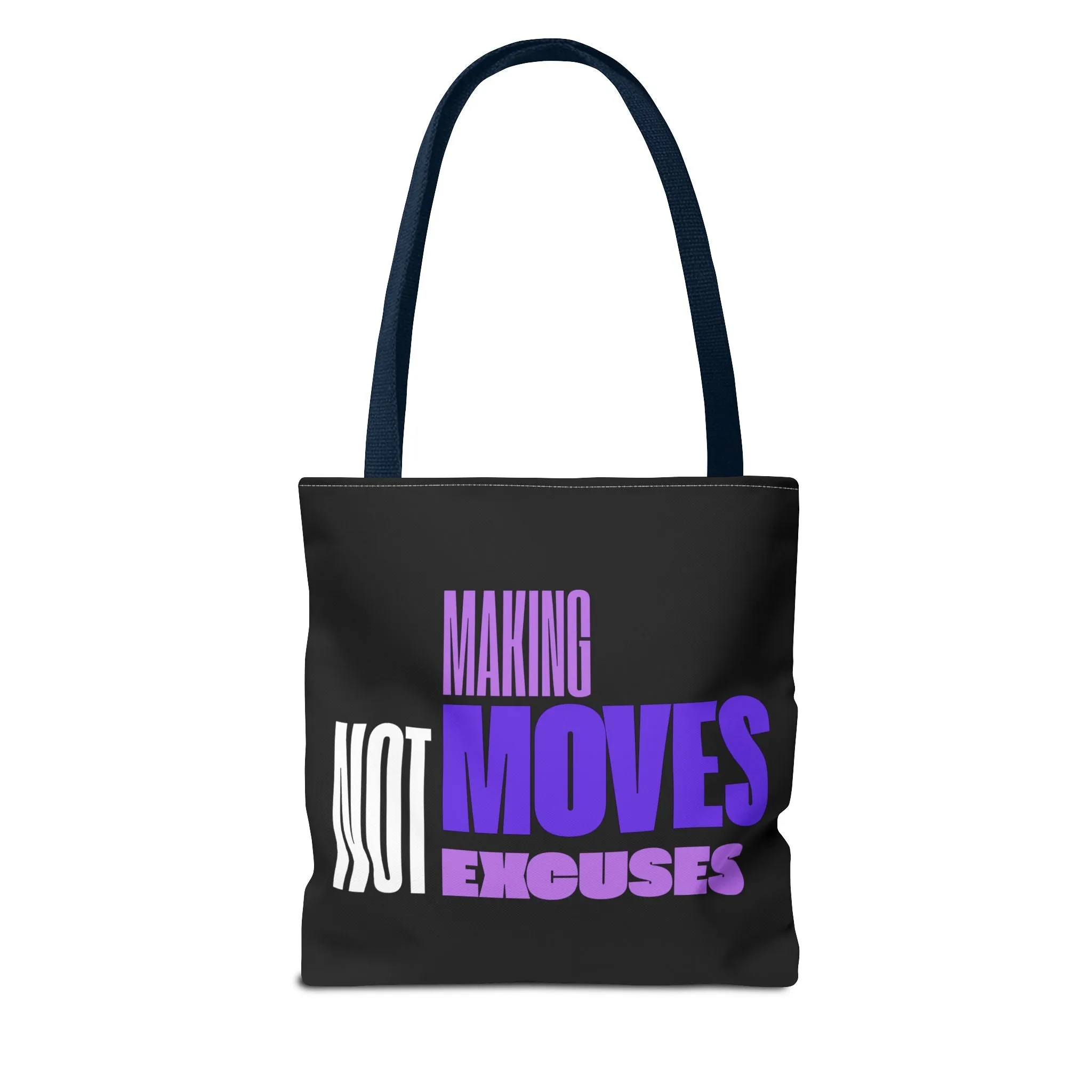 Making Moves- Black Canvas Top Handle Tote
