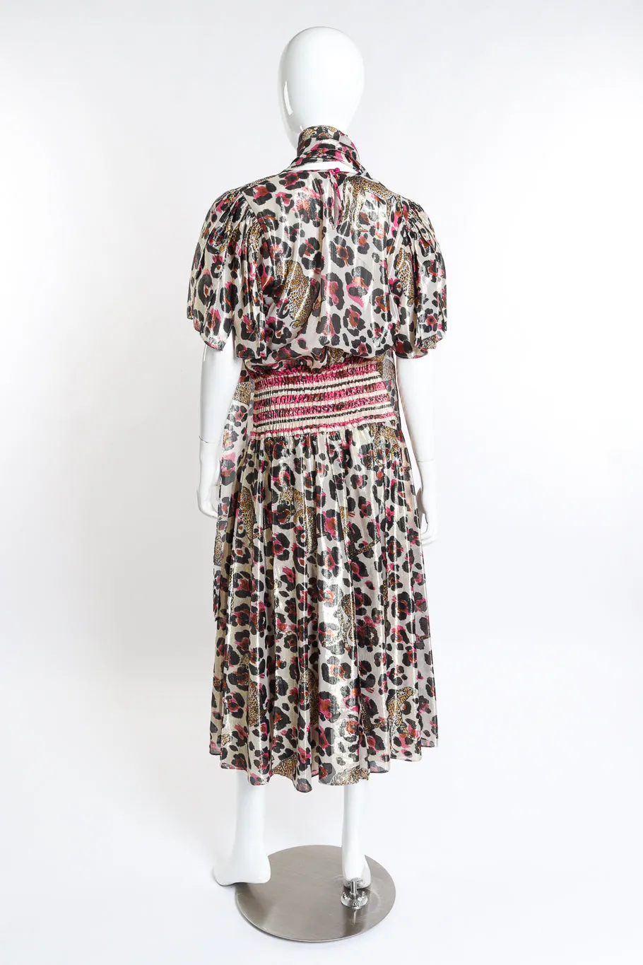 Metallic Animal Cheetah Dress