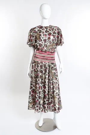 Metallic Animal Cheetah Dress