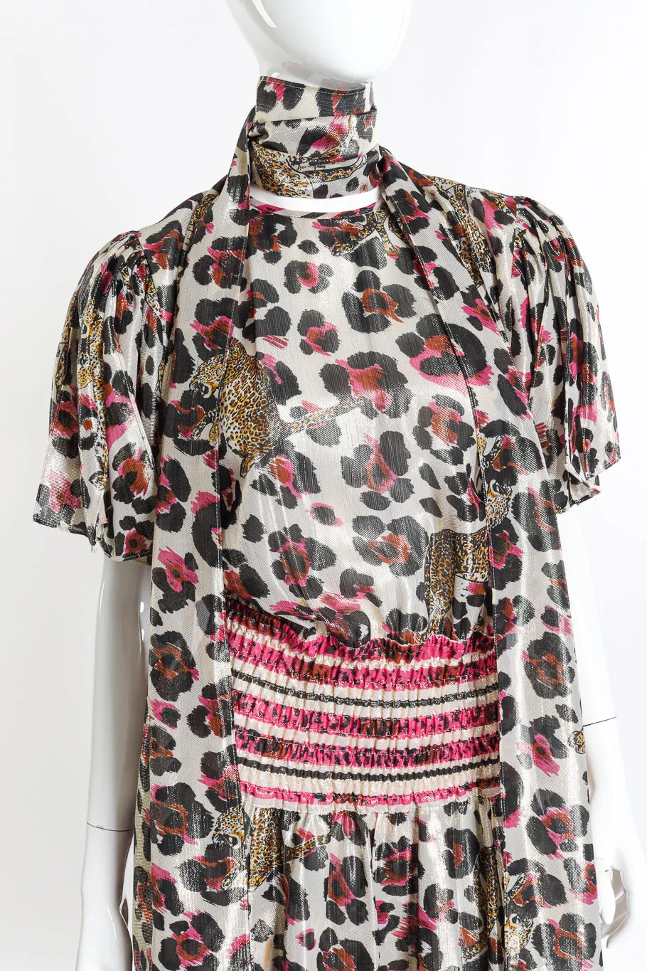 Metallic Animal Cheetah Dress