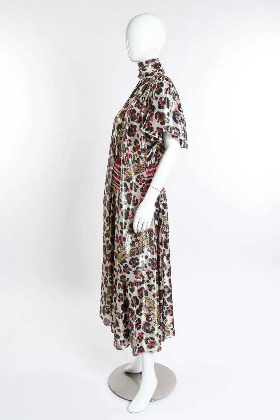 Metallic Animal Cheetah Dress