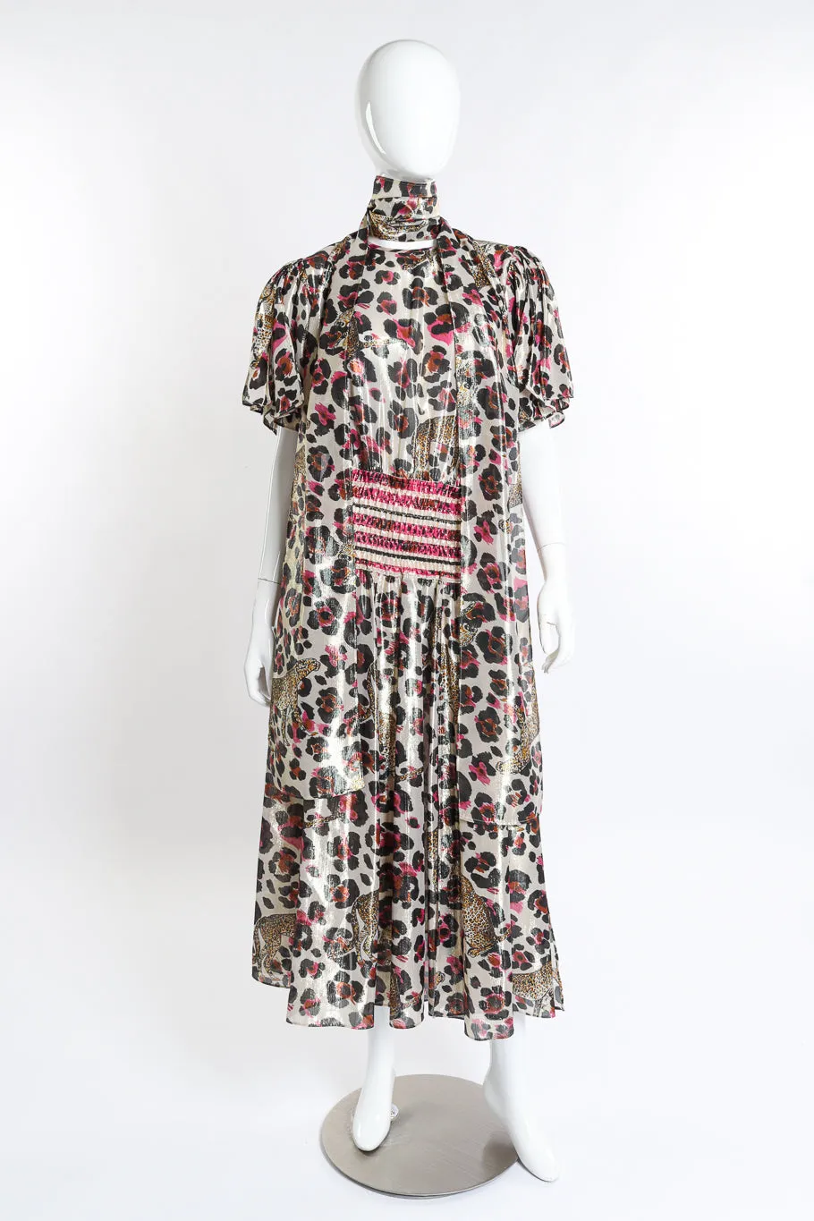 Metallic Animal Cheetah Dress
