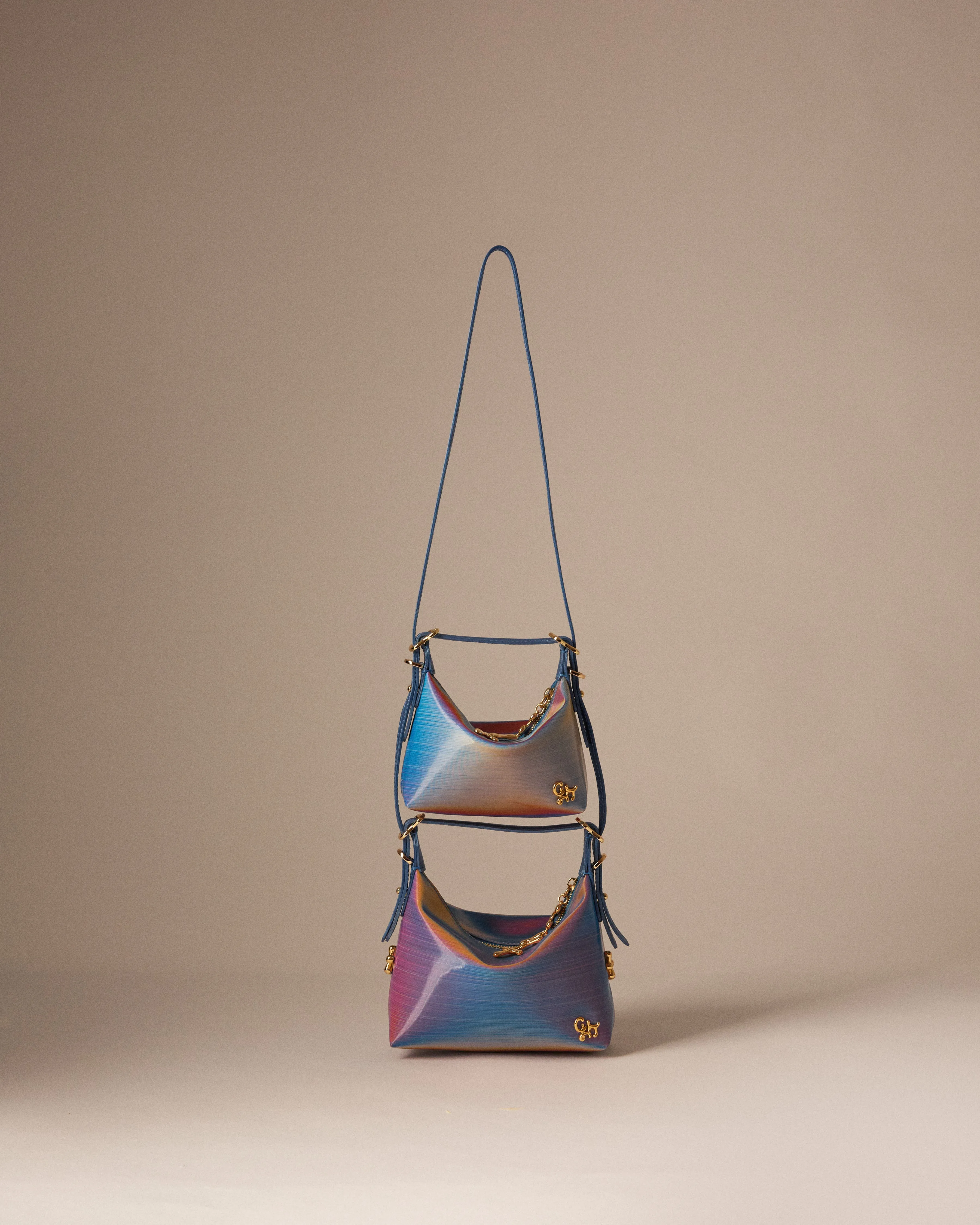 Metallic Rainbow Bamba Bag - Blue