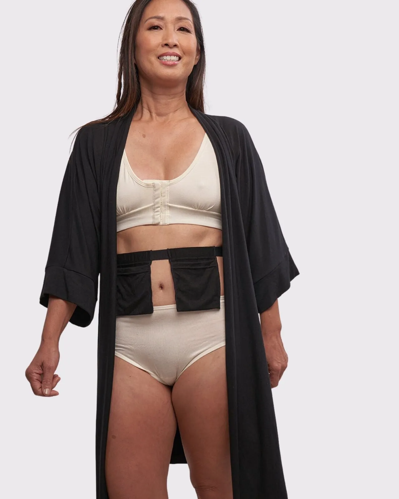 Miena Robe with Drain Management Belt
