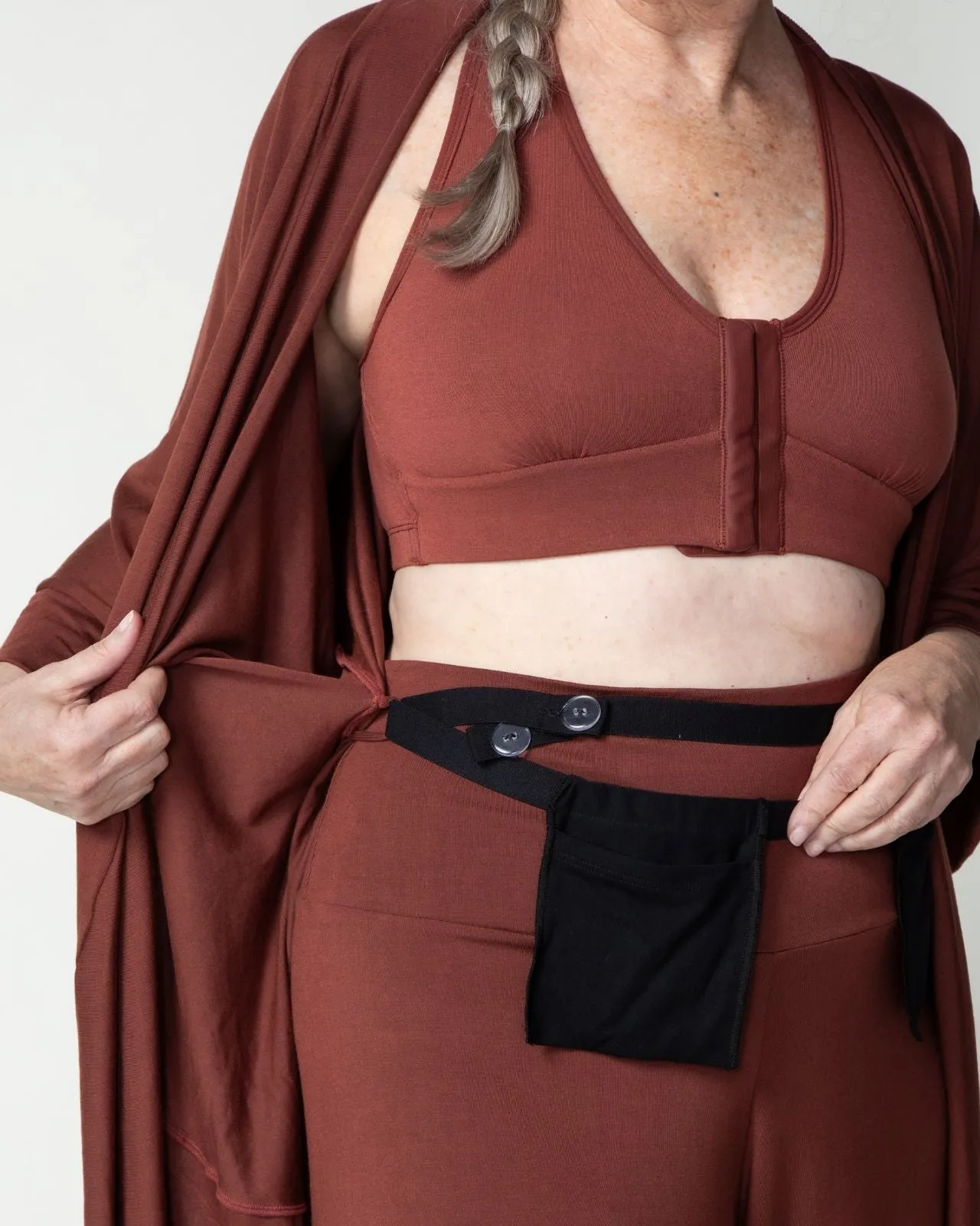Miena Robe with Drain Management Belt