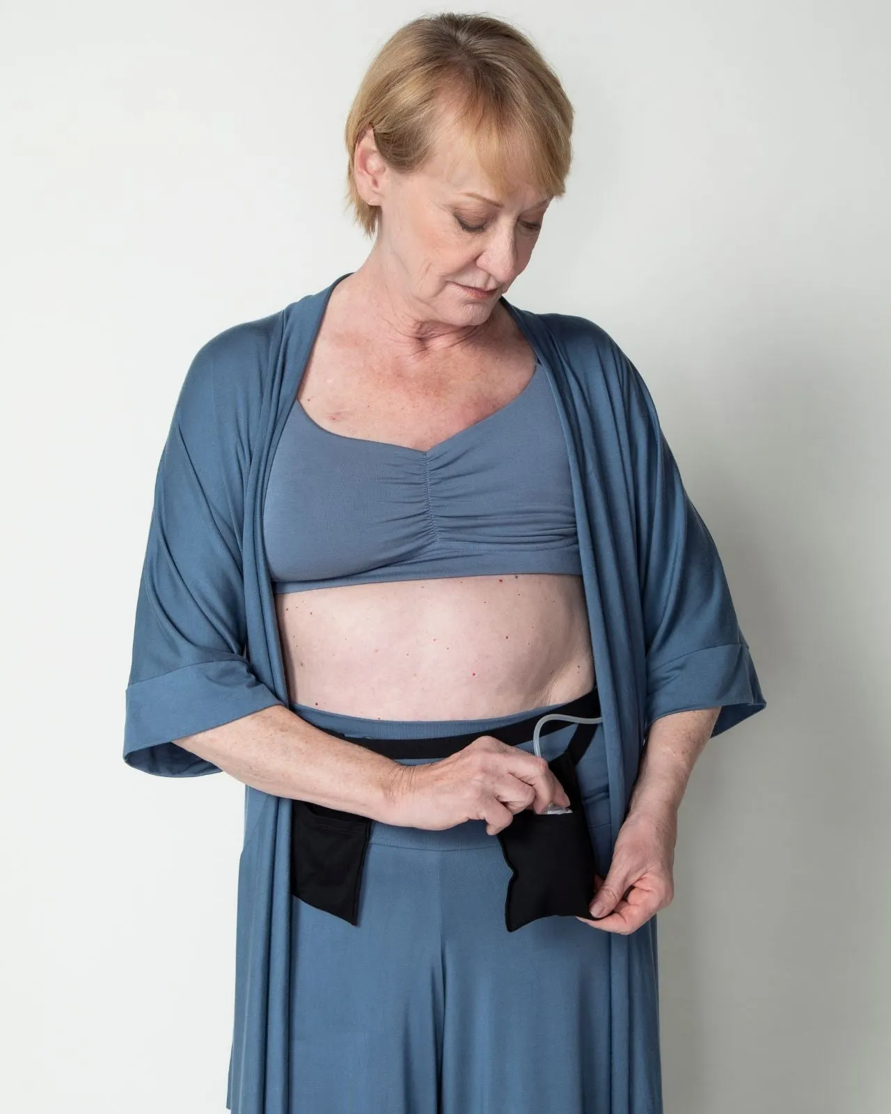 Miena Robe with Drain Management Belt