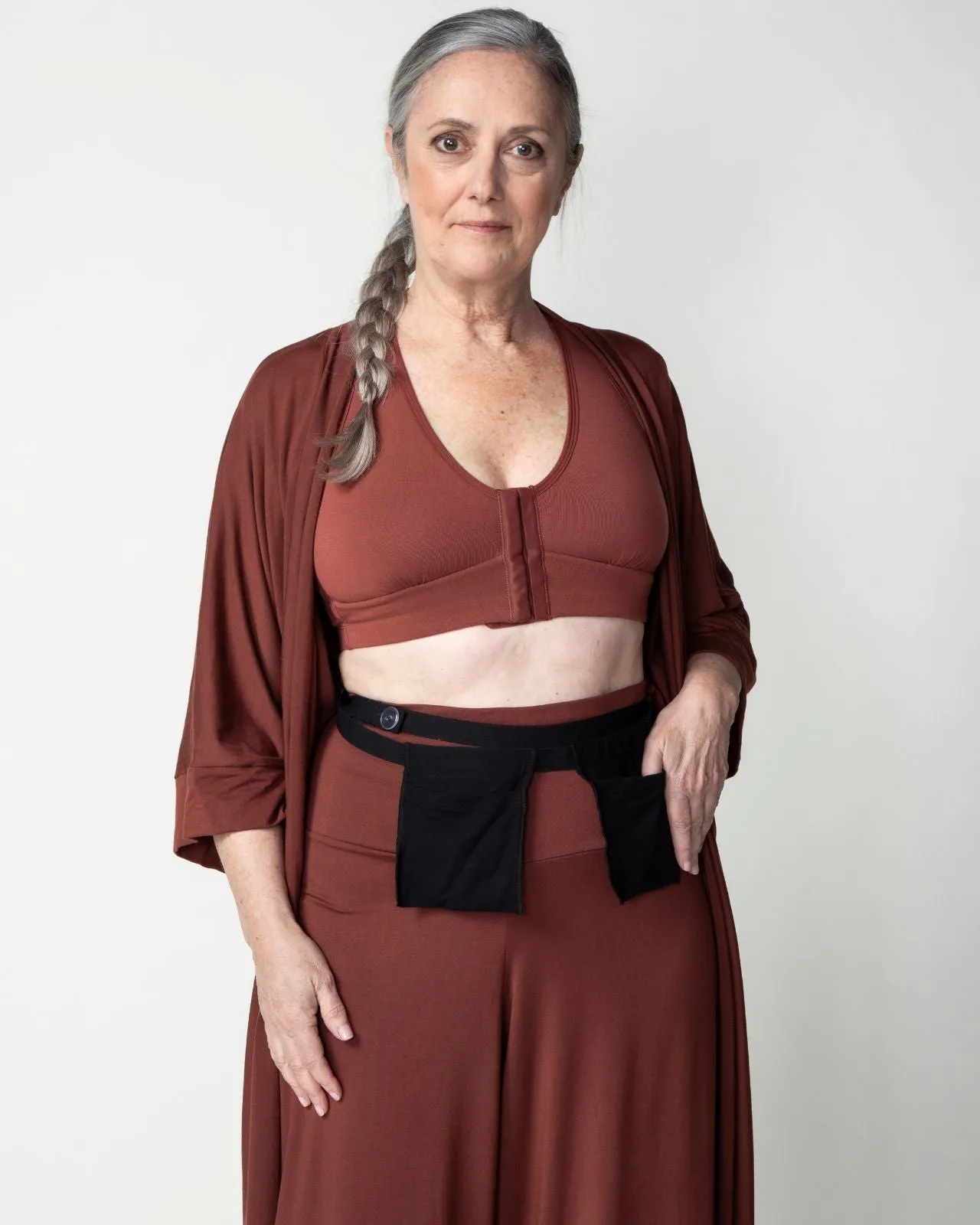 Miena Robe with Drain Management Belt