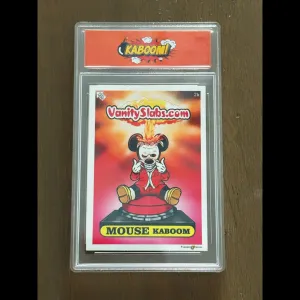Mouse Kaboom Limited Edition Collector’s Sticker Card in Vanity Slab Holder