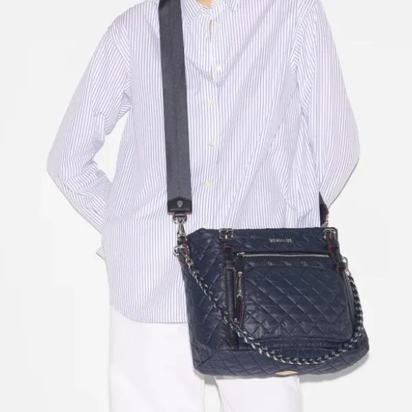 MZ Wallace Crosby Everywhere Tote Navy Dawn