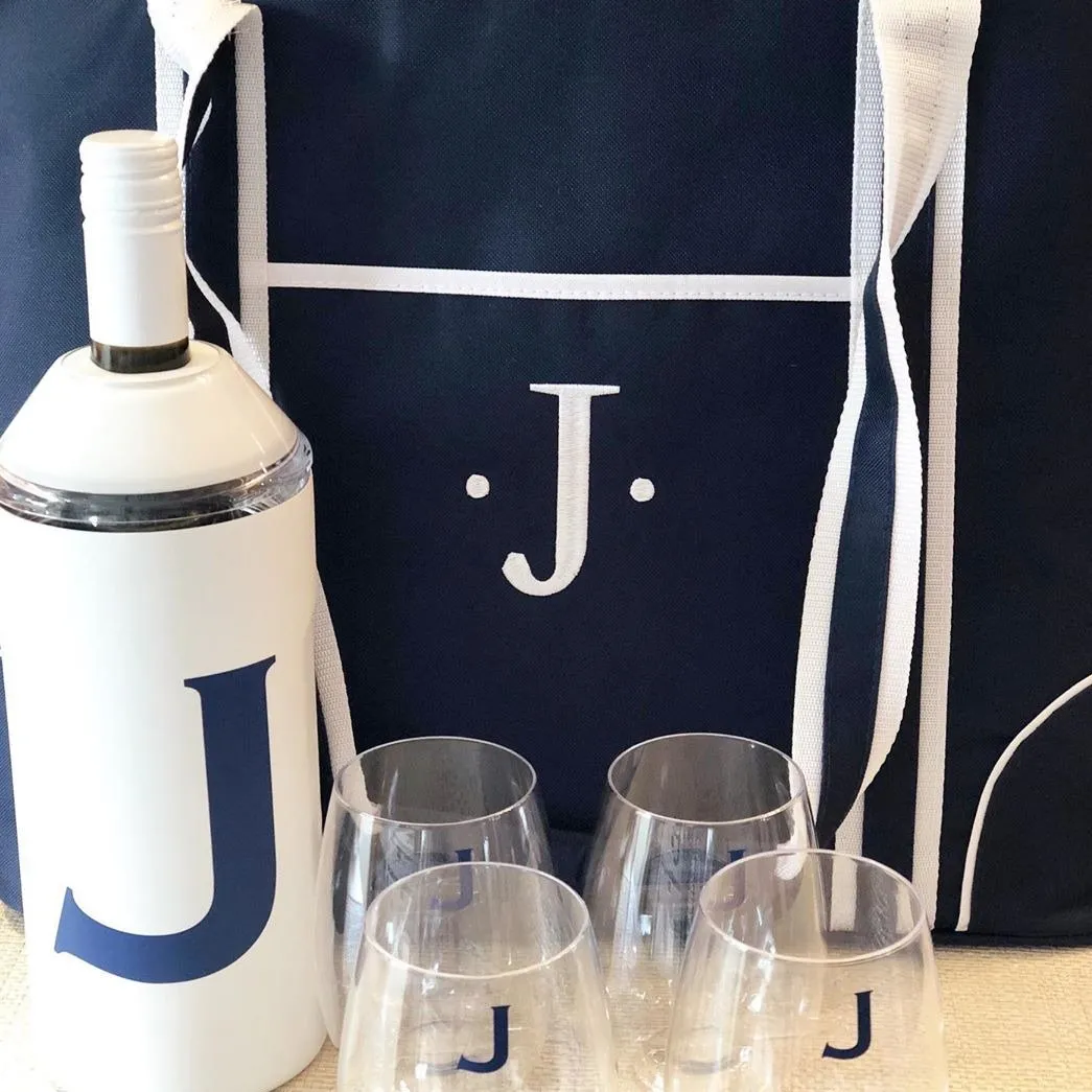 Navy Insulated Cooler Tote
