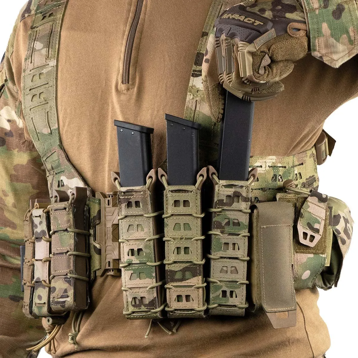 Novritsch open molle pouch for long pistol magazine and SMG - Black