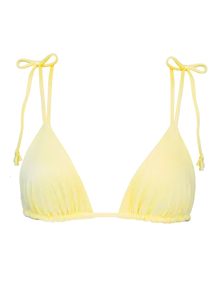 Paloma Bikini Top in Metallic Sunny
