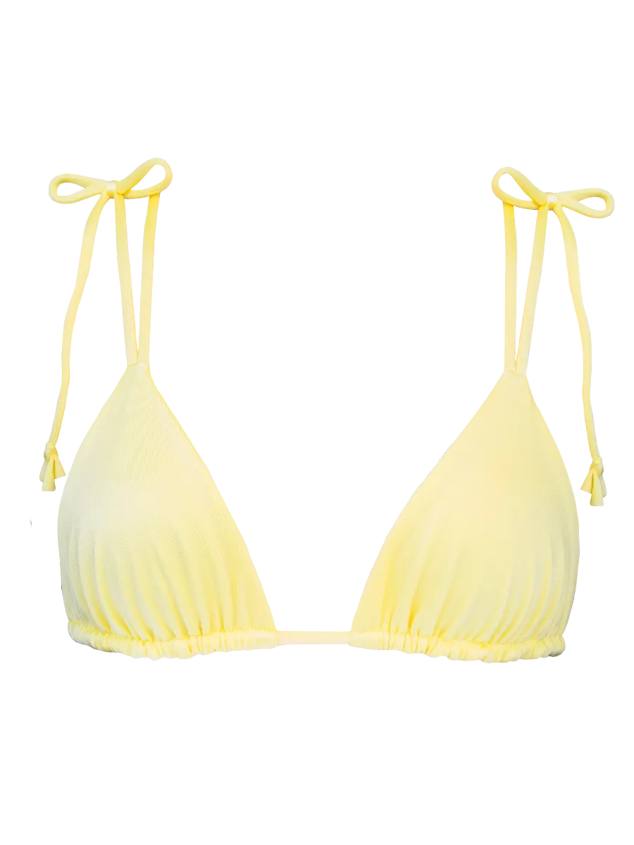 Paloma Bikini Top in Metallic Sunny