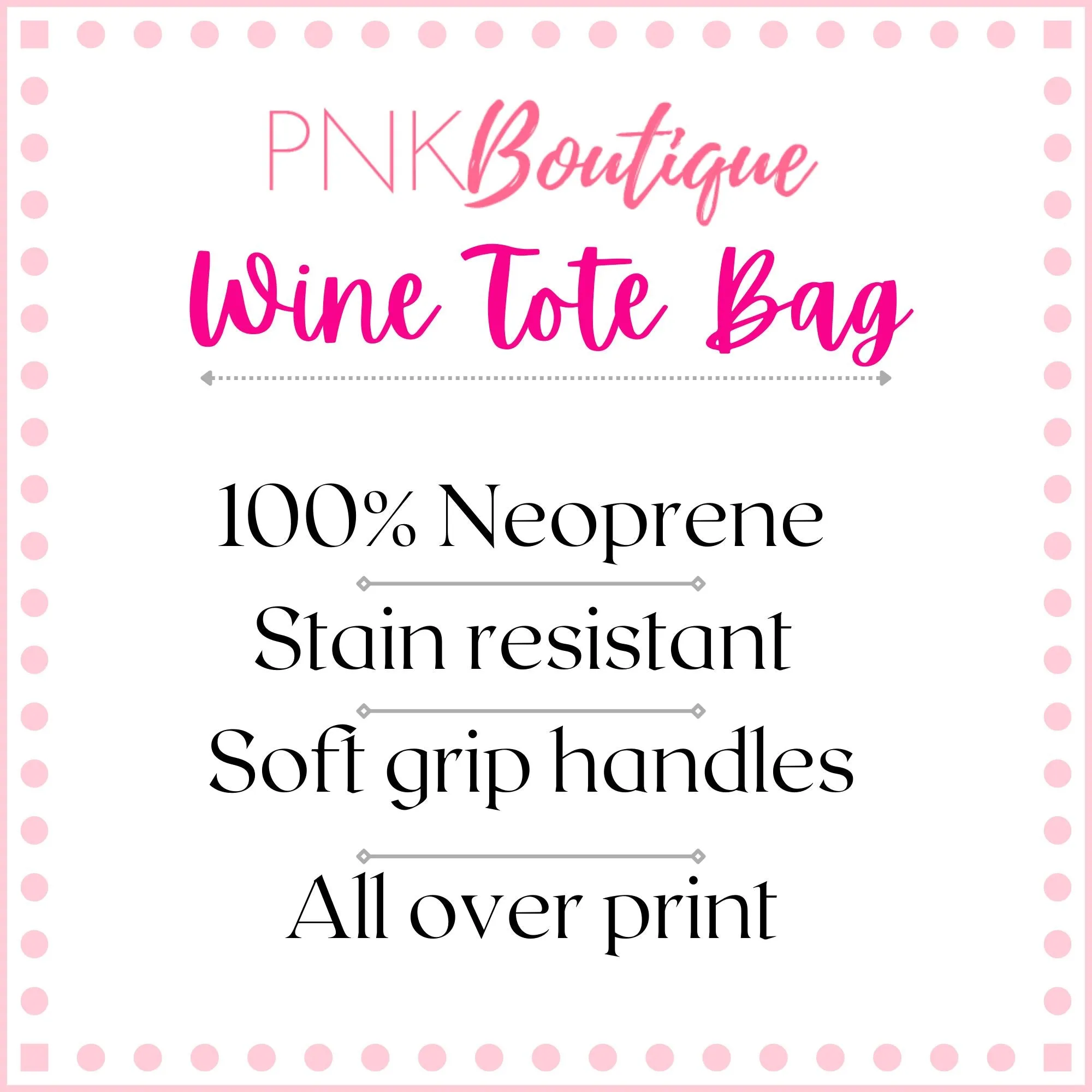 Personalized Red and White Graduation Wine Tote