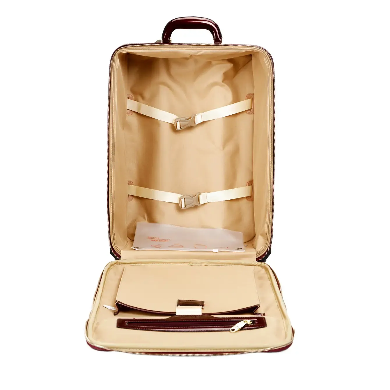 Queen's Crown Vegan Leather 3 Pcs. Luggage Spinner Wheels [KAL-3pcs/Set]