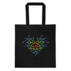 Rainbow Venus Pride Heart Two Sided Tote Bag