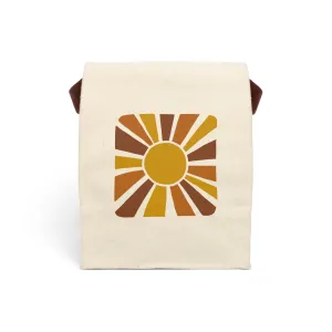 Retro Sunshine Canvas Lunch Bag