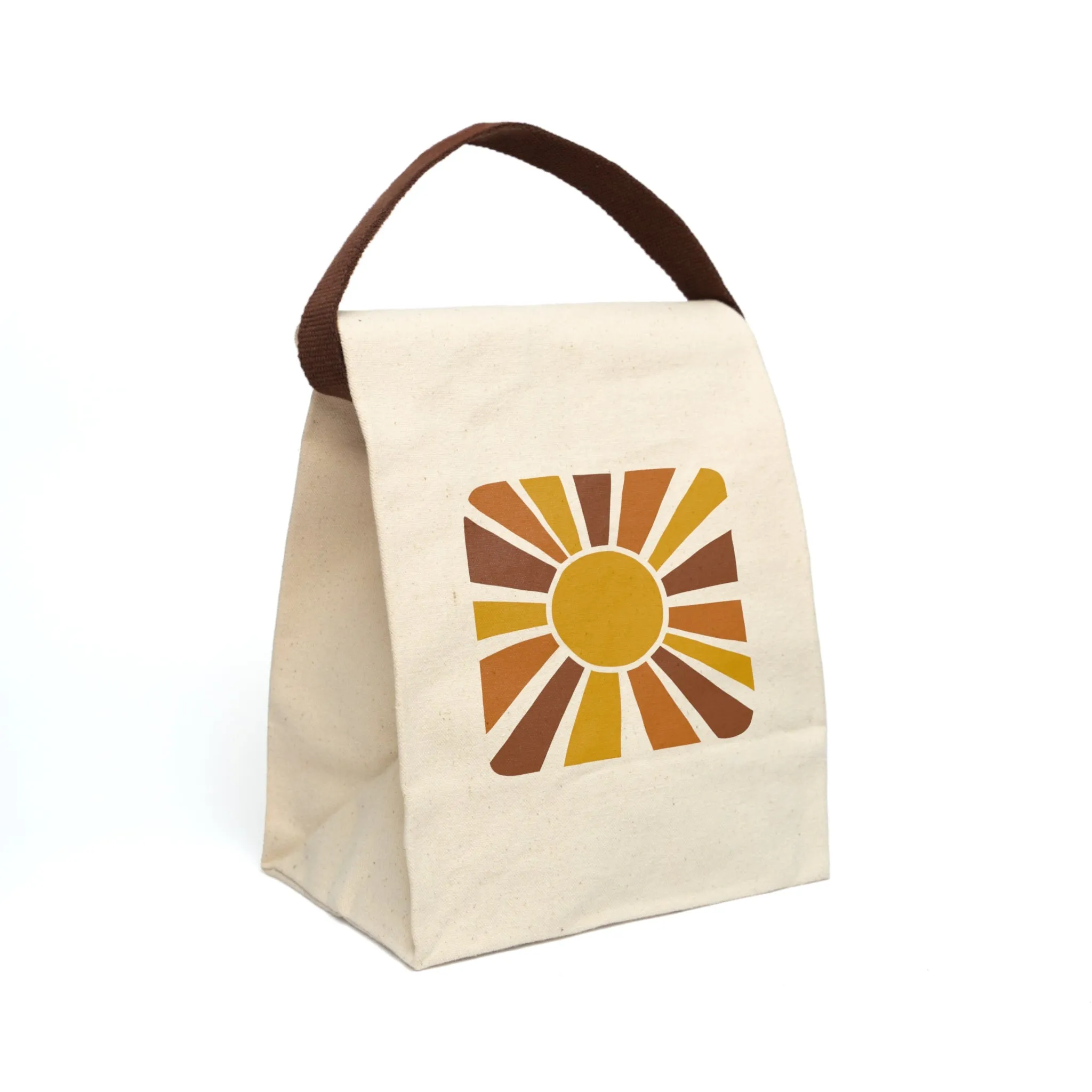 Retro Sunshine Canvas Lunch Bag