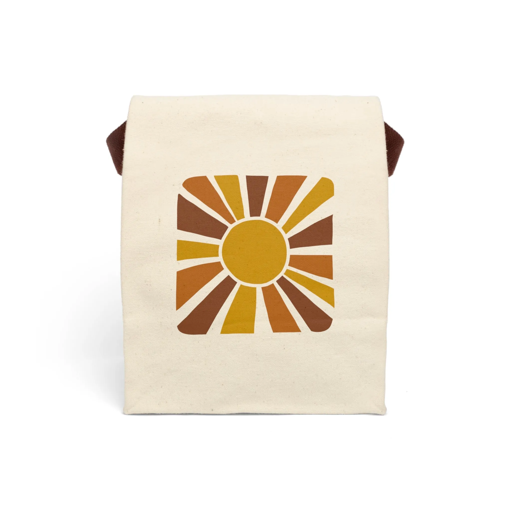 Retro Sunshine Canvas Lunch Bag