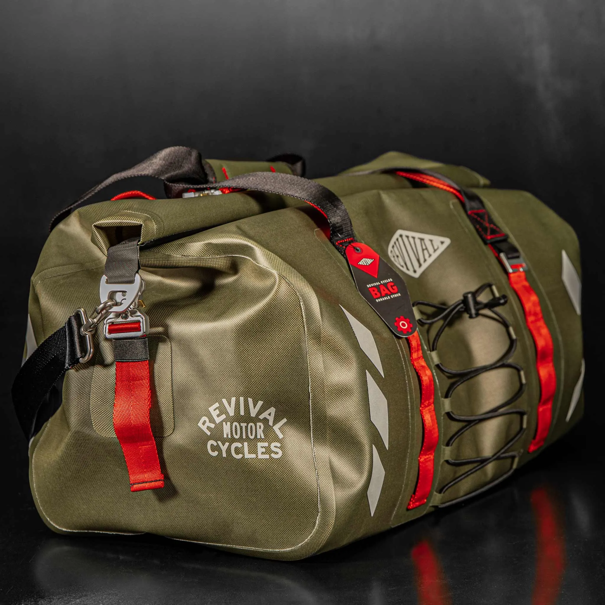 Revival Dirt Bag Rolltop Duffel (60 L) - OD Green