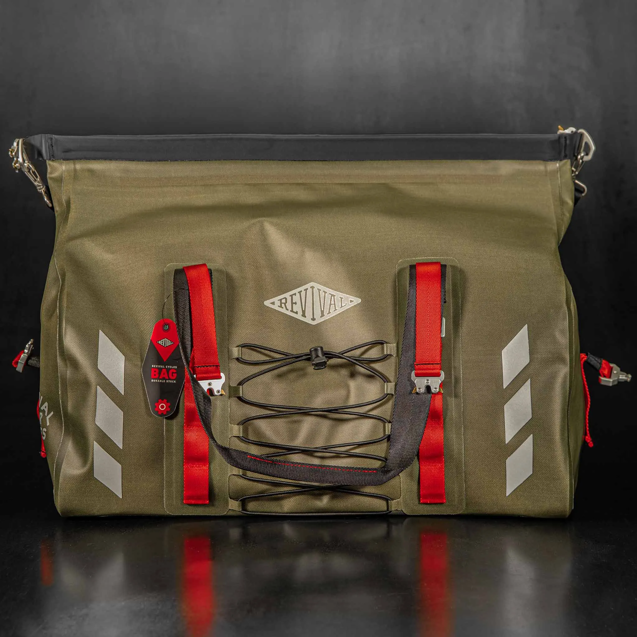 Revival Dirt Bag Rolltop Duffel (60 L) - OD Green