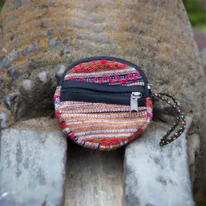 Round Om Coin Pouch