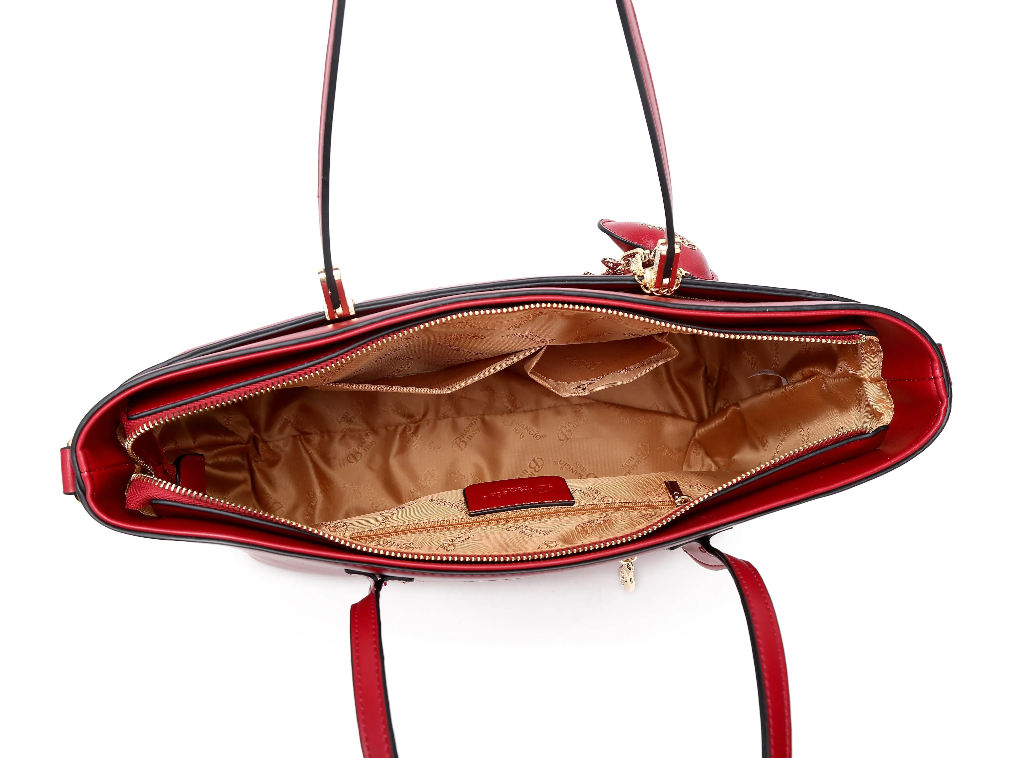 Sacred Love Wings Vegan Leather Unique Bling Handbag [RA8869]