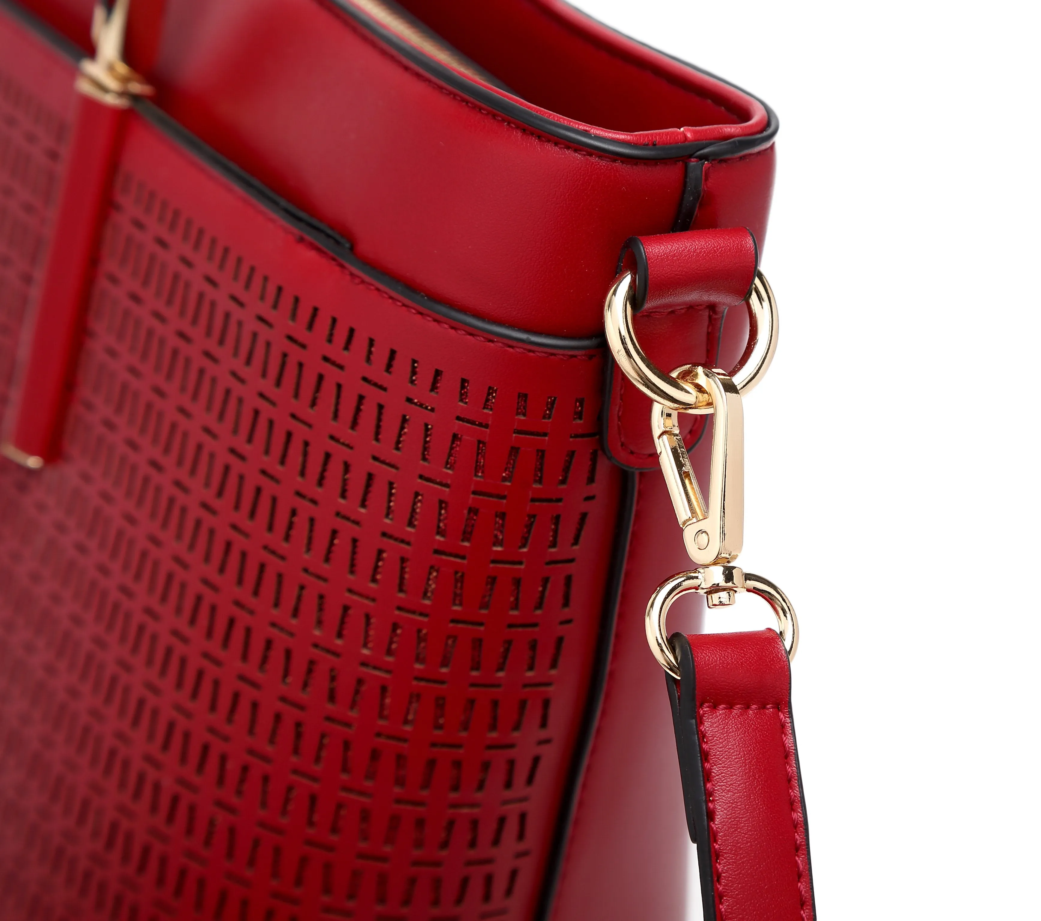 Sacred Love Wings Vegan Leather Unique Bling Handbag [RA8869]